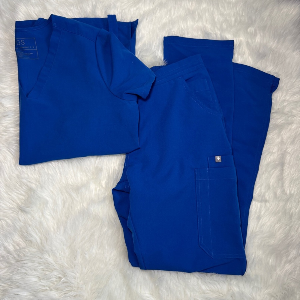 Figs Blue Scrub Set